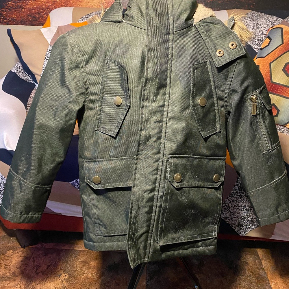 Fleece lined coat